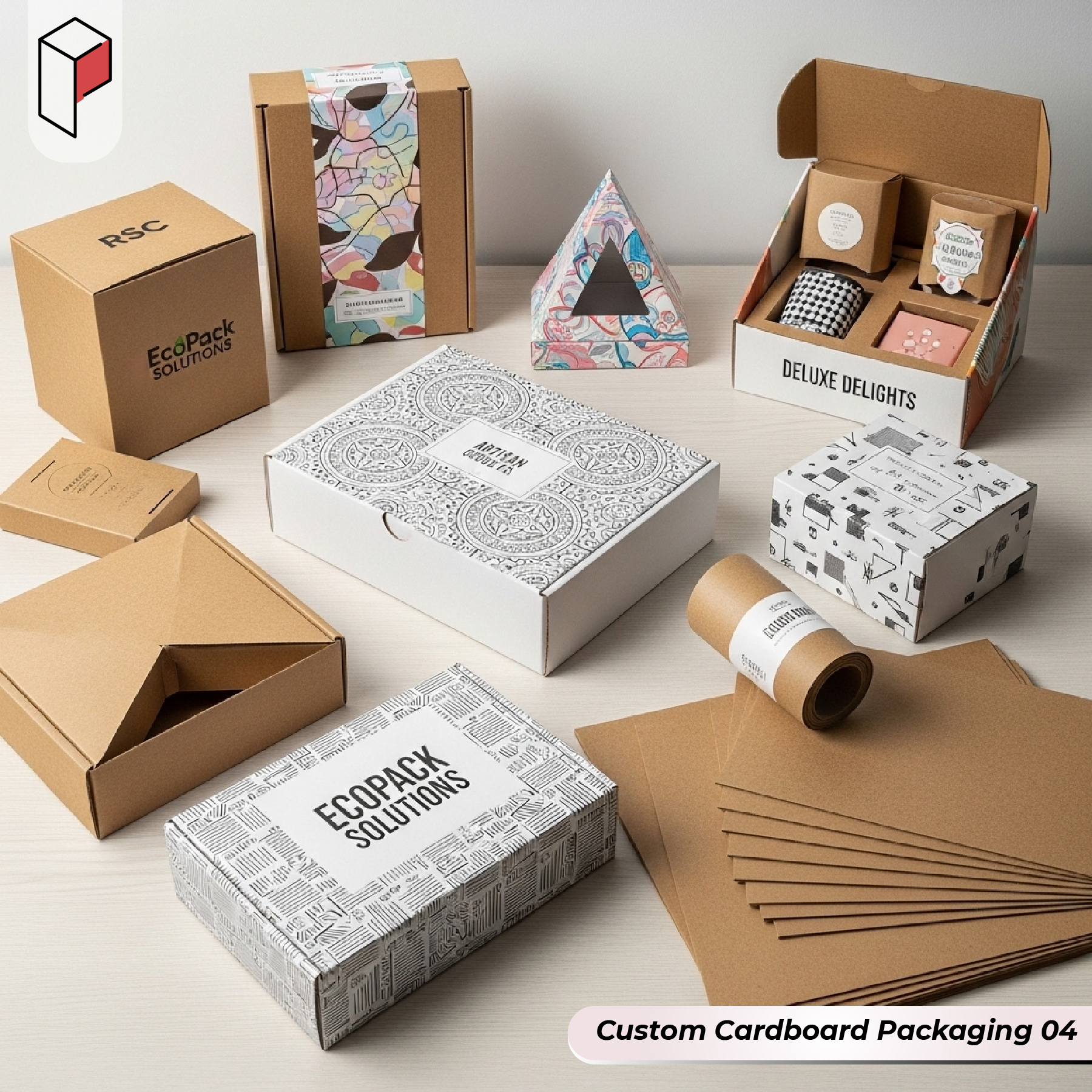 Custom Cardboard Packaging with logo (4)
