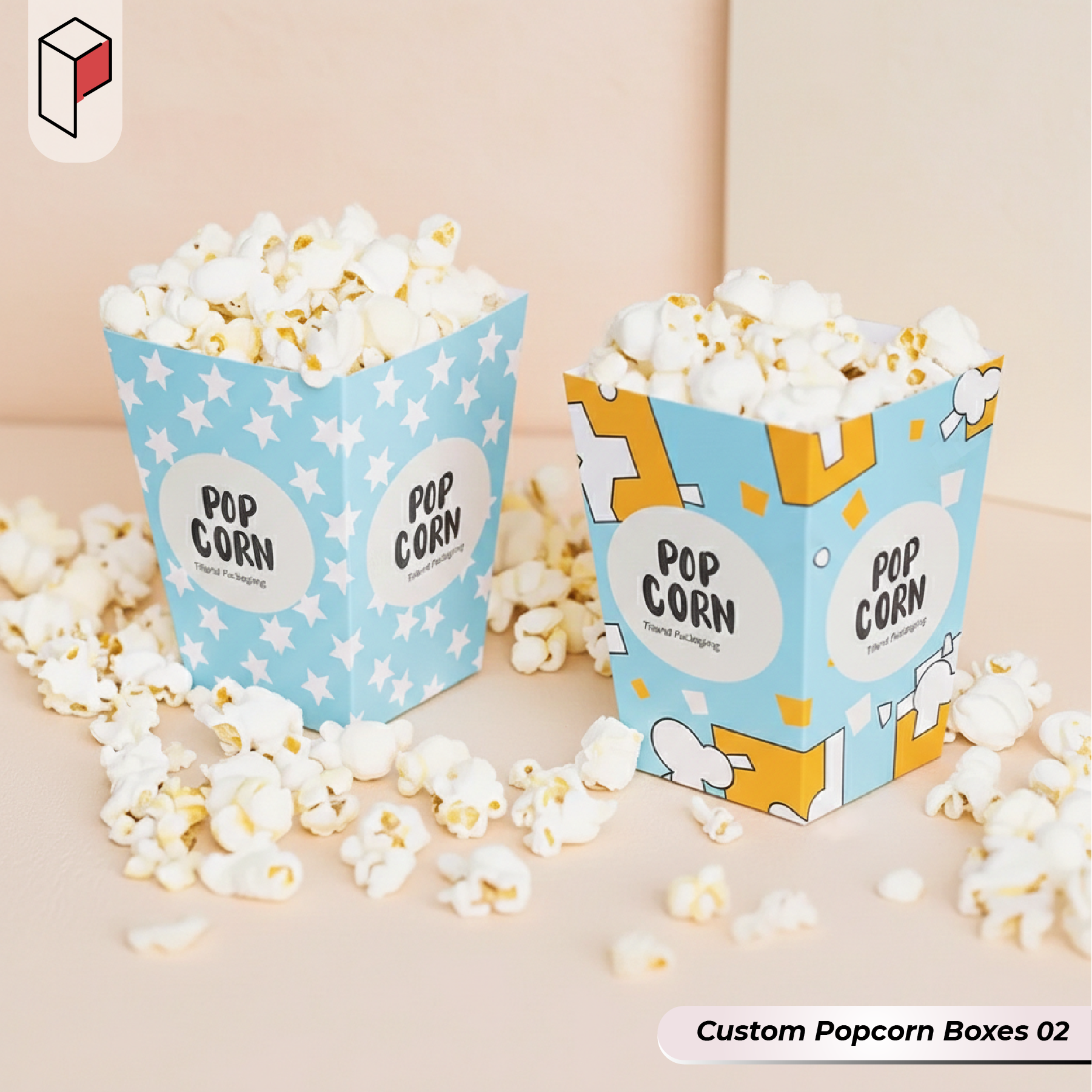 Custom cardboard Popcorn Boxes (2)