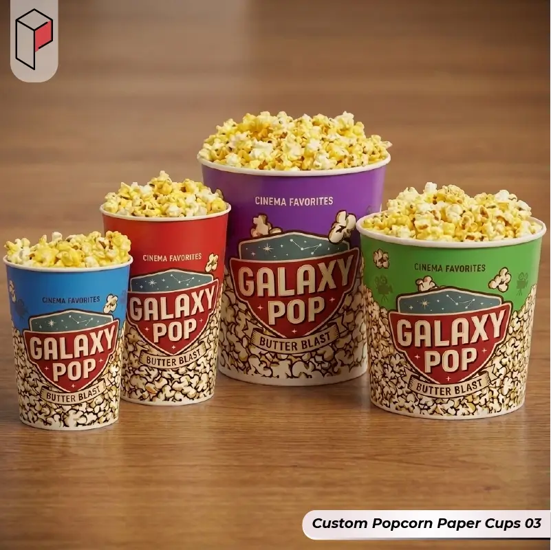 Custom popcorn paper cups With Logo 03