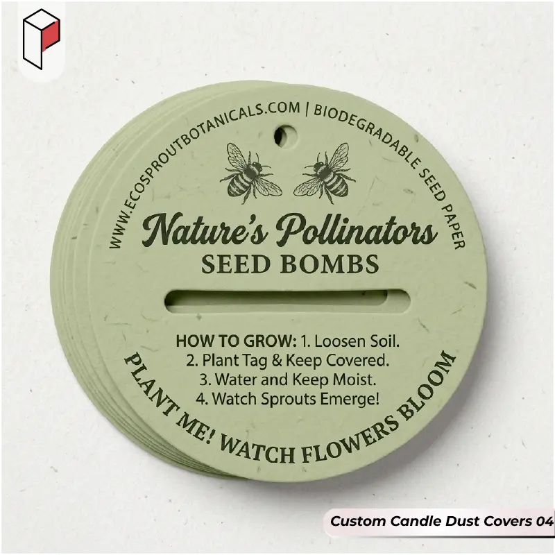 Custom Printed Candle Dust Covers 04
