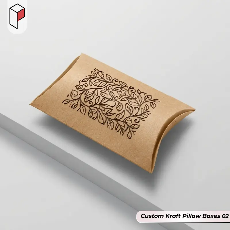 Kraft Pillow Boxes Wholesale 02